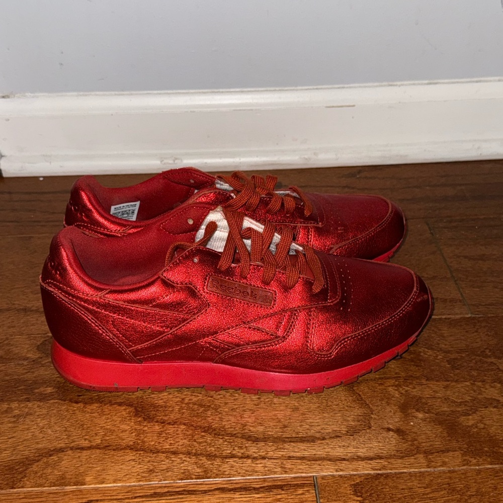 Reebok x Face Stockholm Red Metallic Sneakers